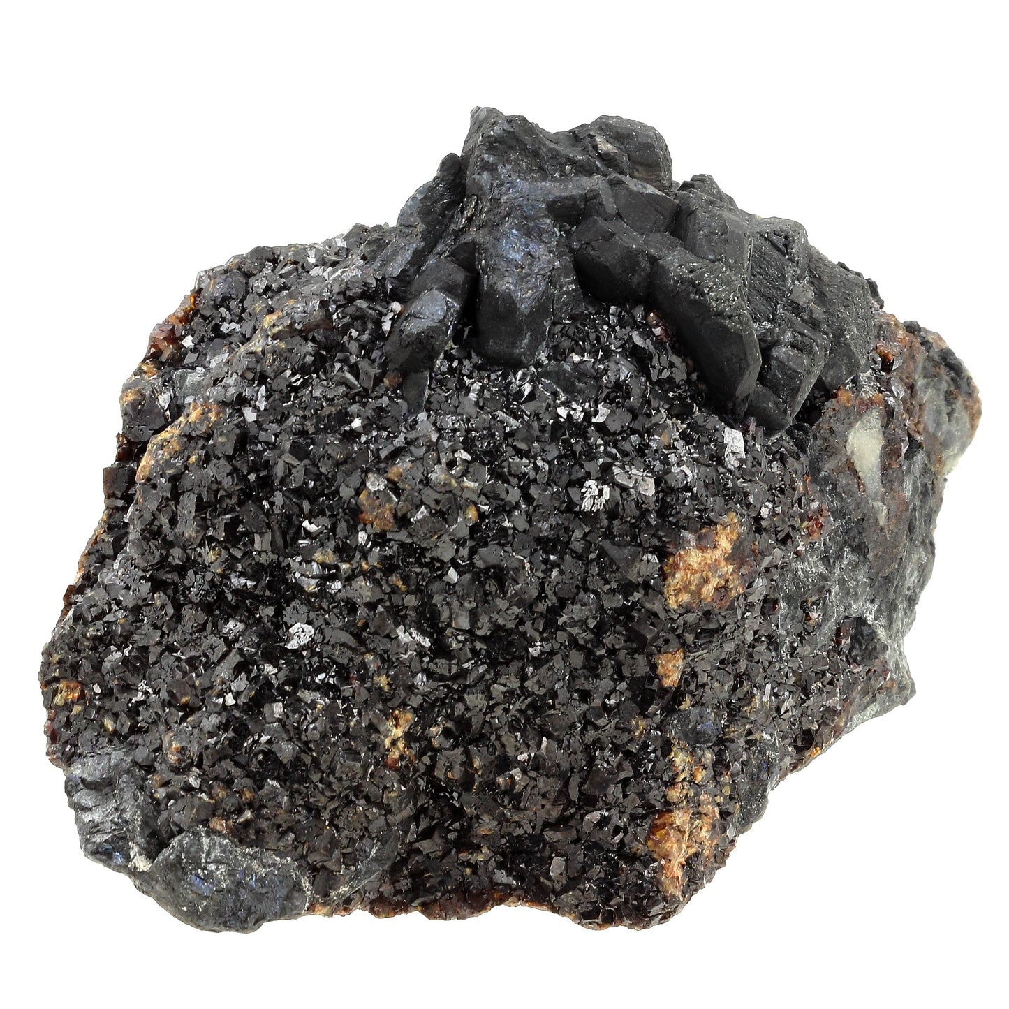 Bournonite + Sphalerite. 3732.0 carats. Les Malines, Saint-Laurent-le-Minier, Gard, France