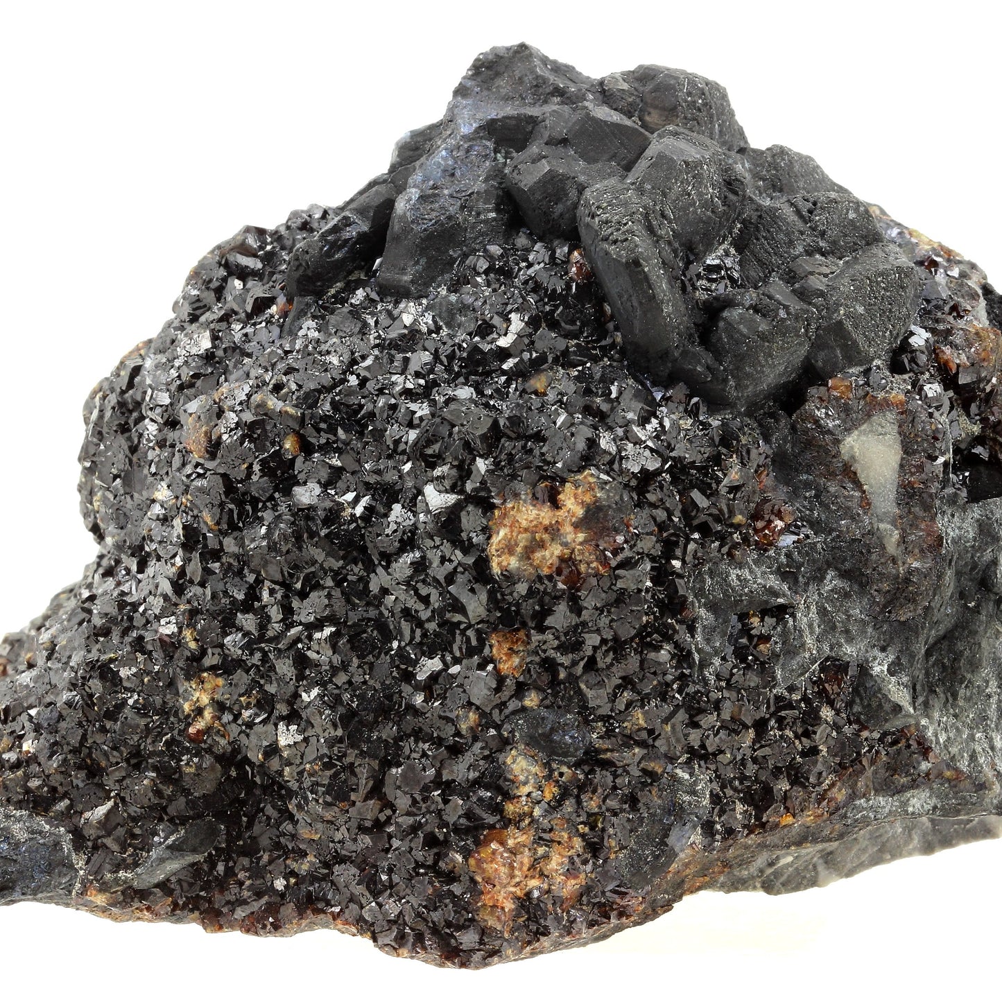 Bournonite + Sphalerite. 3732.0 carats. Les Malines, Saint-Laurent-le-Minier, Gard, France
