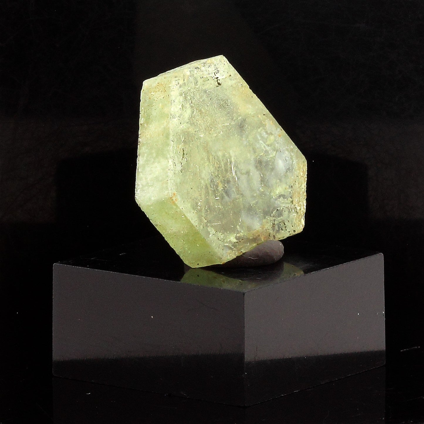 Béryl vert (tranche polie). 10.15 carats. Fitampito, Ikalamavony, Madagascar