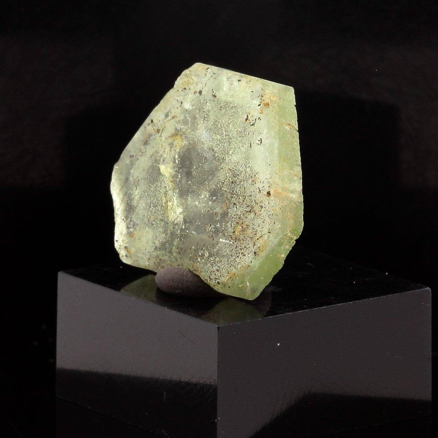 Béryl vert (tranche polie). 8.94 carats. Fitampito, Ikalamavony, Madagascar