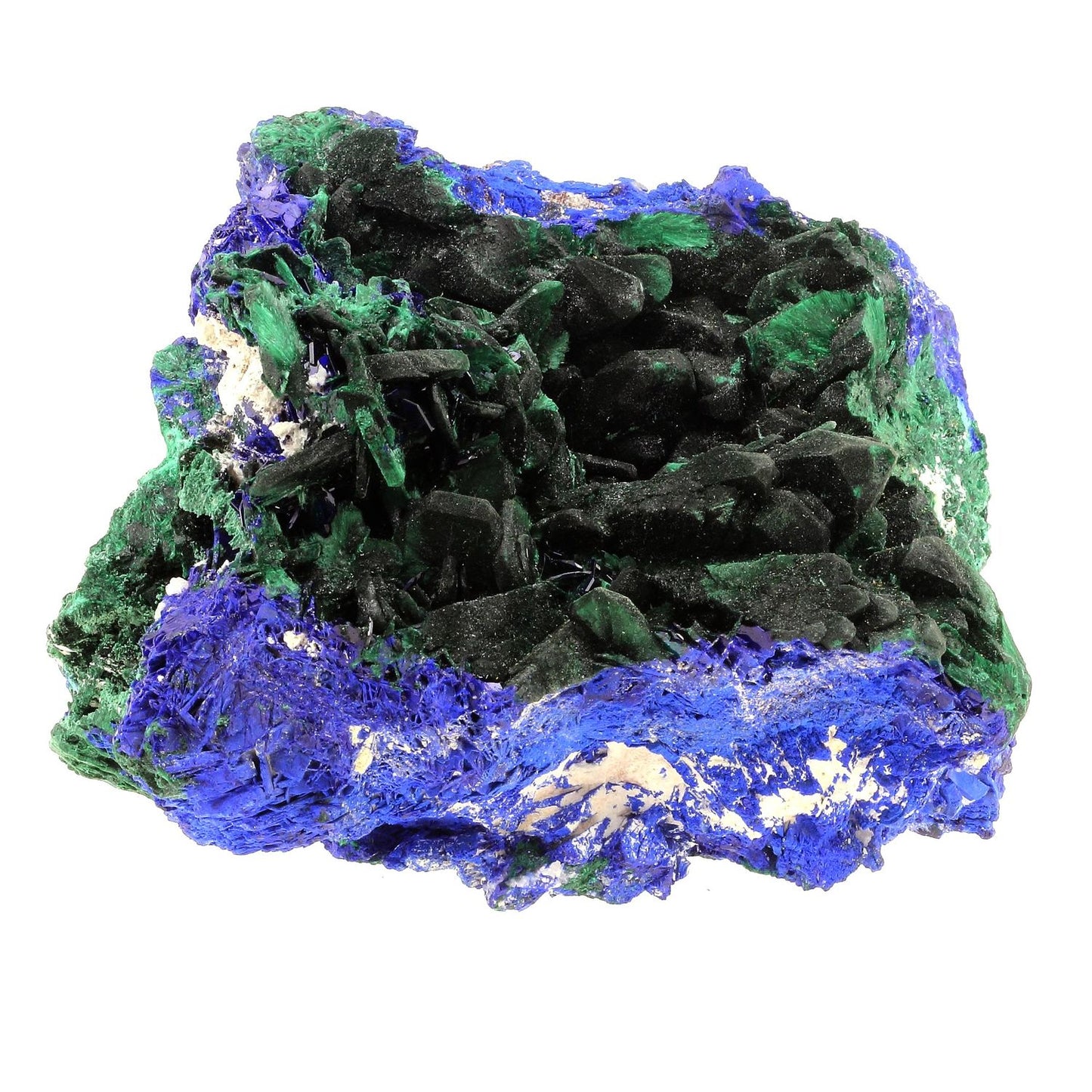 Malachite après Azurite. 4622.0 carats. Milpillas Mine, Sonora, Mexique