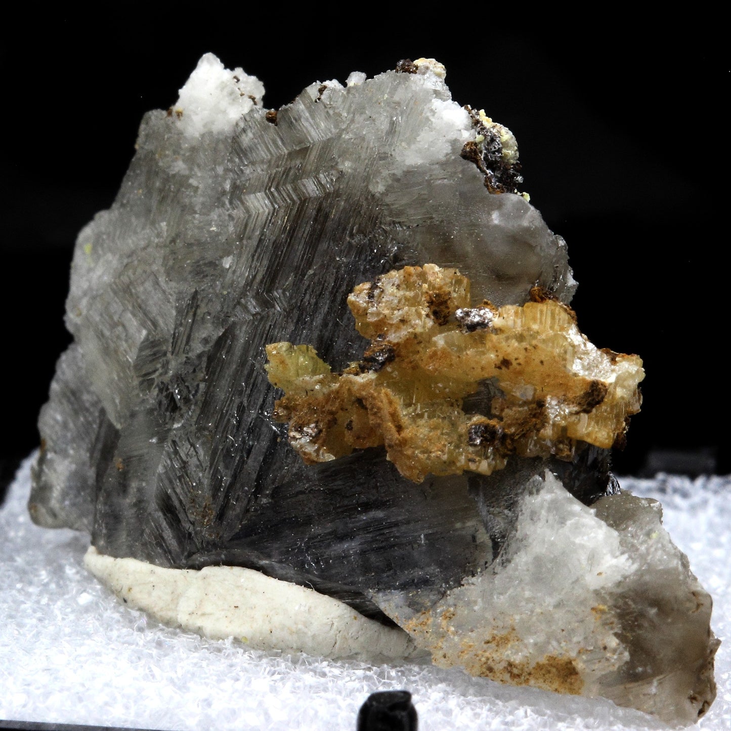 Stolzite sur Cerusite. 129.5 carats. Sainte-Lucie Mine, Occitanie, France