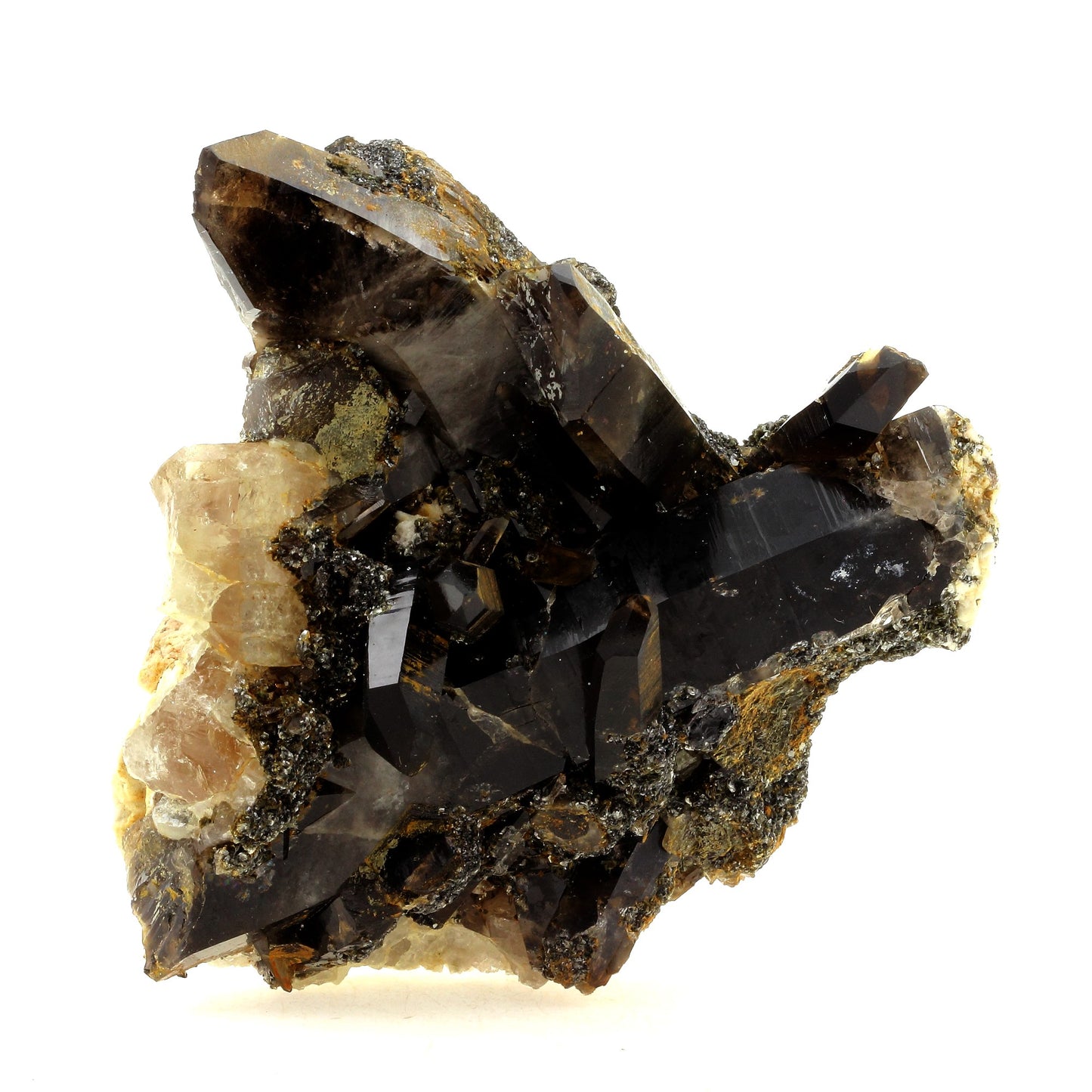 Quartz fumé + Apatite. 2439.0 carats. Russie