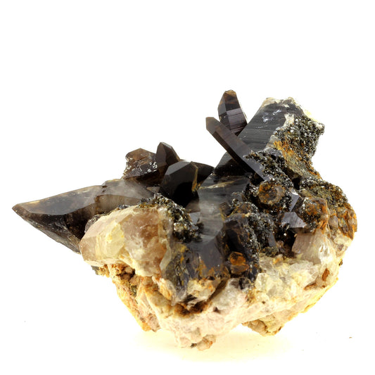 Quartz fumé + Apatite. 2439.0 carats. Russie