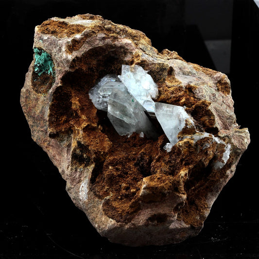 Baryte + Malachite. 3282.0 carats. Congo