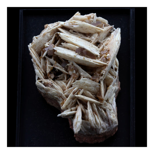 Wulfenite + Baryte. 772.5 carats. Lantignié, France