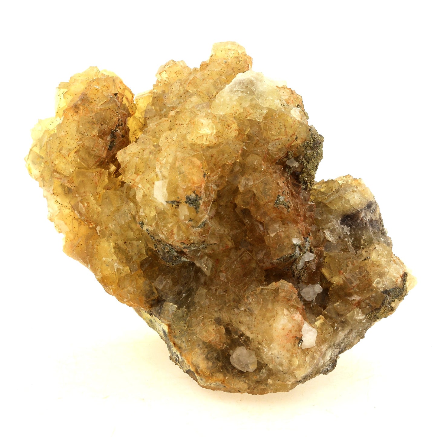 Fluorite + Pyrite + Calcite. 992.5 carats. Villabona Mines, Asturias, Espagne