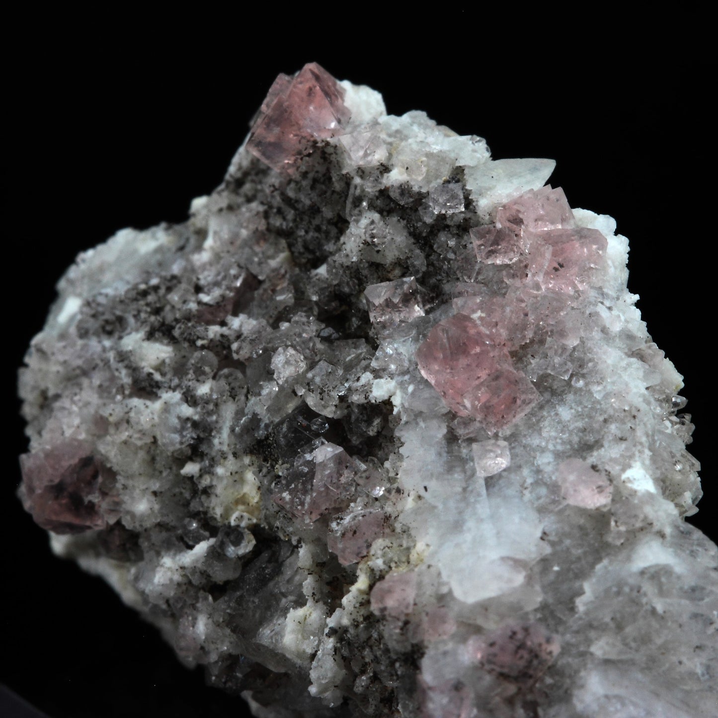 Fluorite rose. 95.0 carats. Massif du Mont-Blanc, France