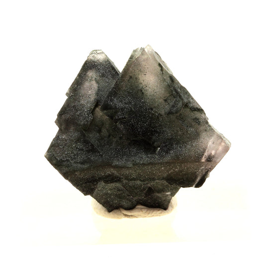 Fluorite rose + Chlorite. 40.0 carats. Massif du Mont-Blanc, France