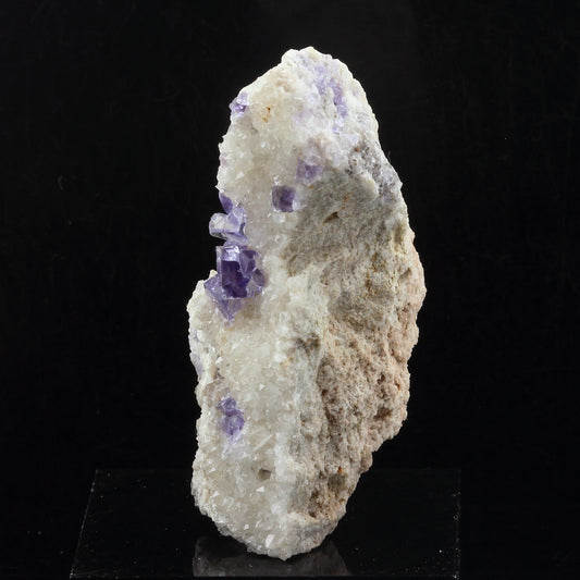 Fluorite + Quartz. 128.0 carats. La Cabaña, Berbes, Asturias, Espagne