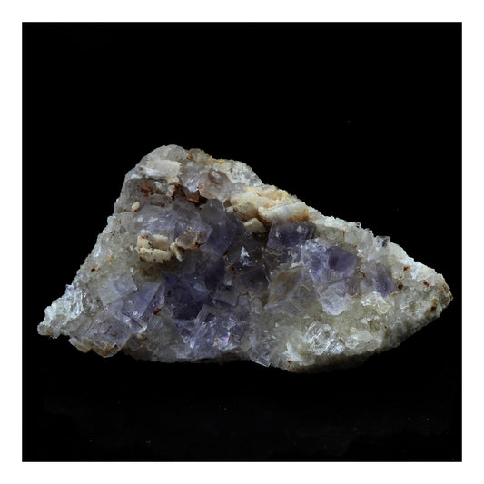 Fluorite + Baryte + Quartz. 122.0 carats. La Cabaña, Berbes, Asturias, Espagne