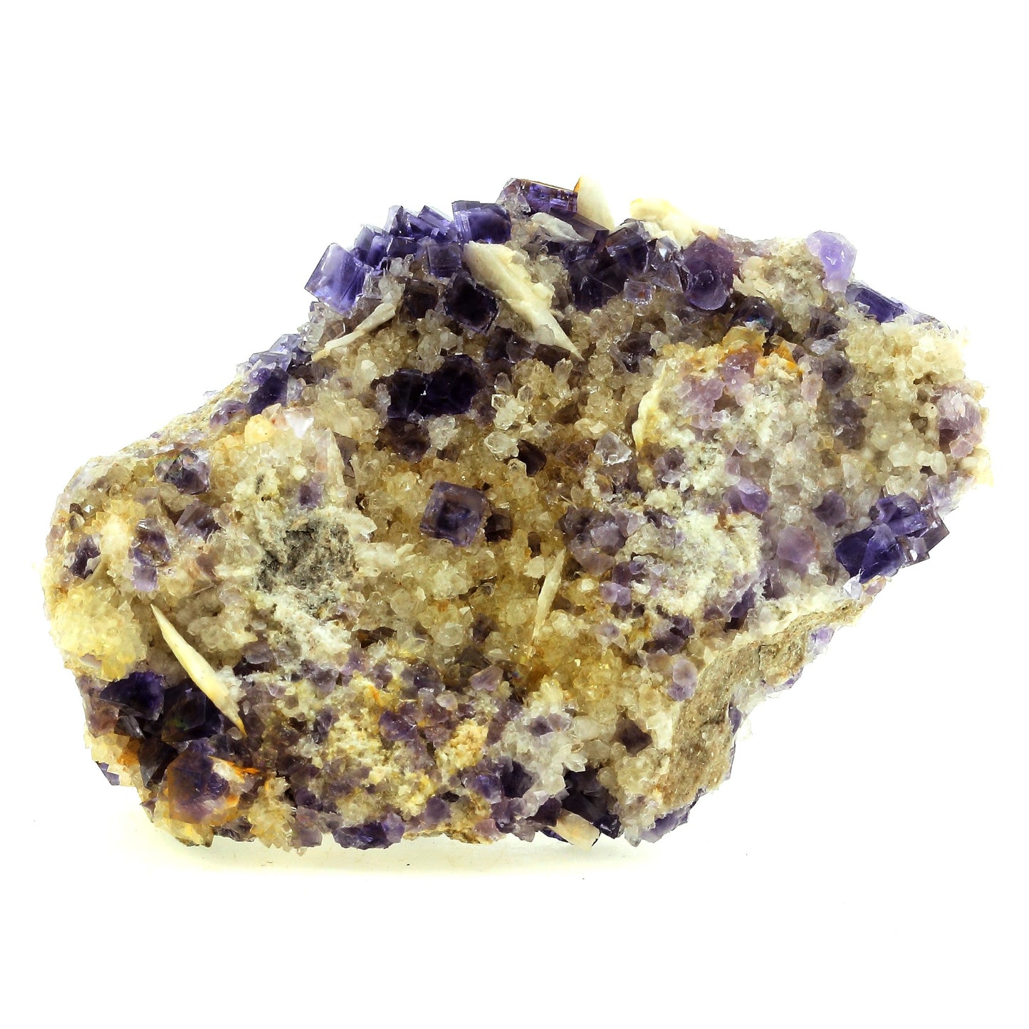 Fluorite + Baryte + Quartz. 673.0 carats. La Cabaña, Berbes, Asturias, Espagne