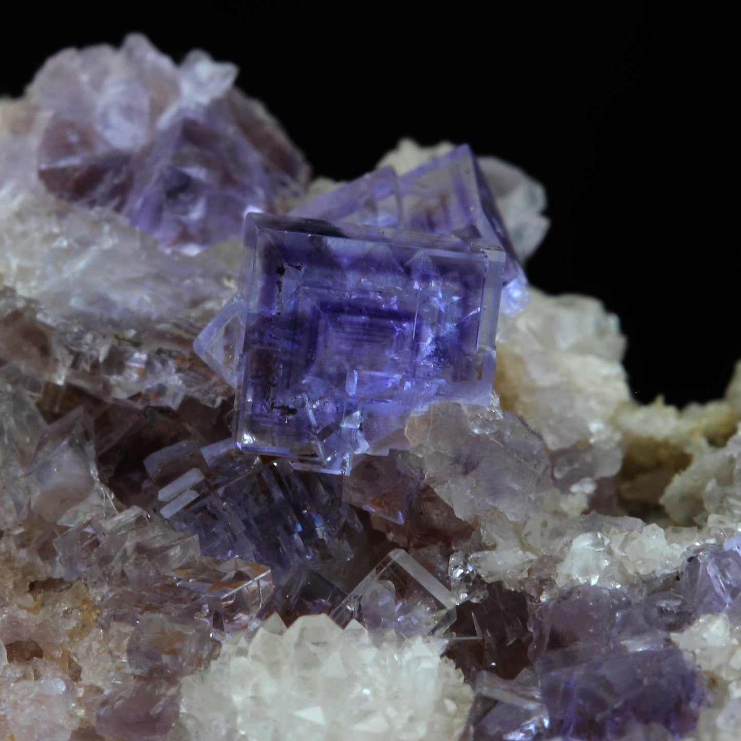 Fluorite + Quartz. 149.0 carats. La Cabaña, Berbes, Asturias, Espagne
