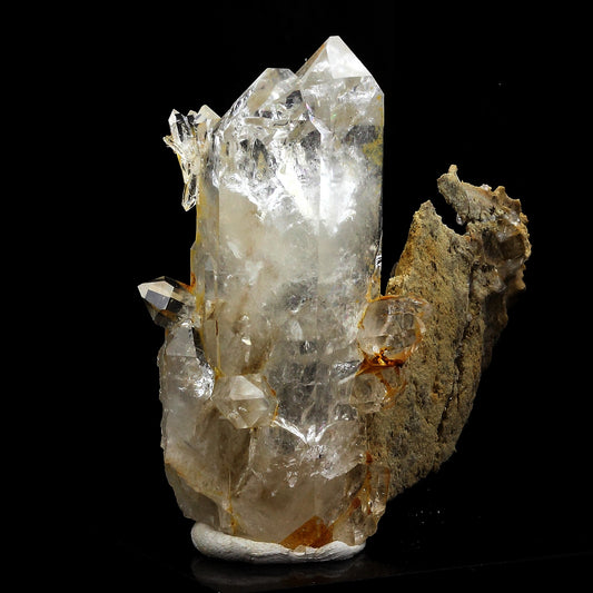 Quartz + Calcite. 250.0 carats. Le Noirey, Saint-Jean-de-Maurienne, Savoie, France