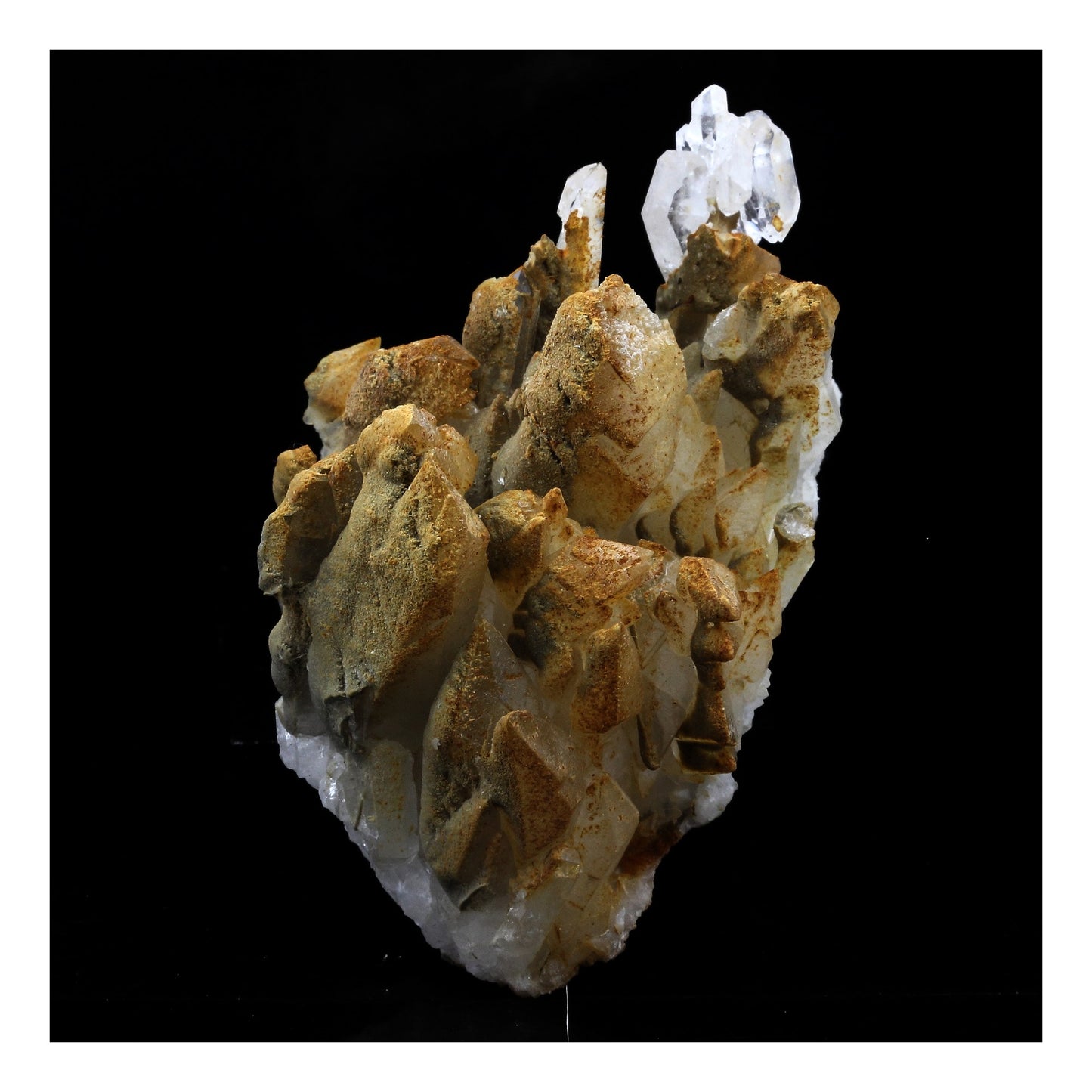 Quartz à Ame + Calcite. 660.0 carats. Le Noirey, Saint-Jean-de-Maurienne, Savoie, France