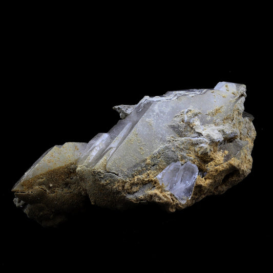 Quartz + Calcite. 345.0 carats. Le Noirey, Saint-Jean-de-Maurienne, Savoie, France