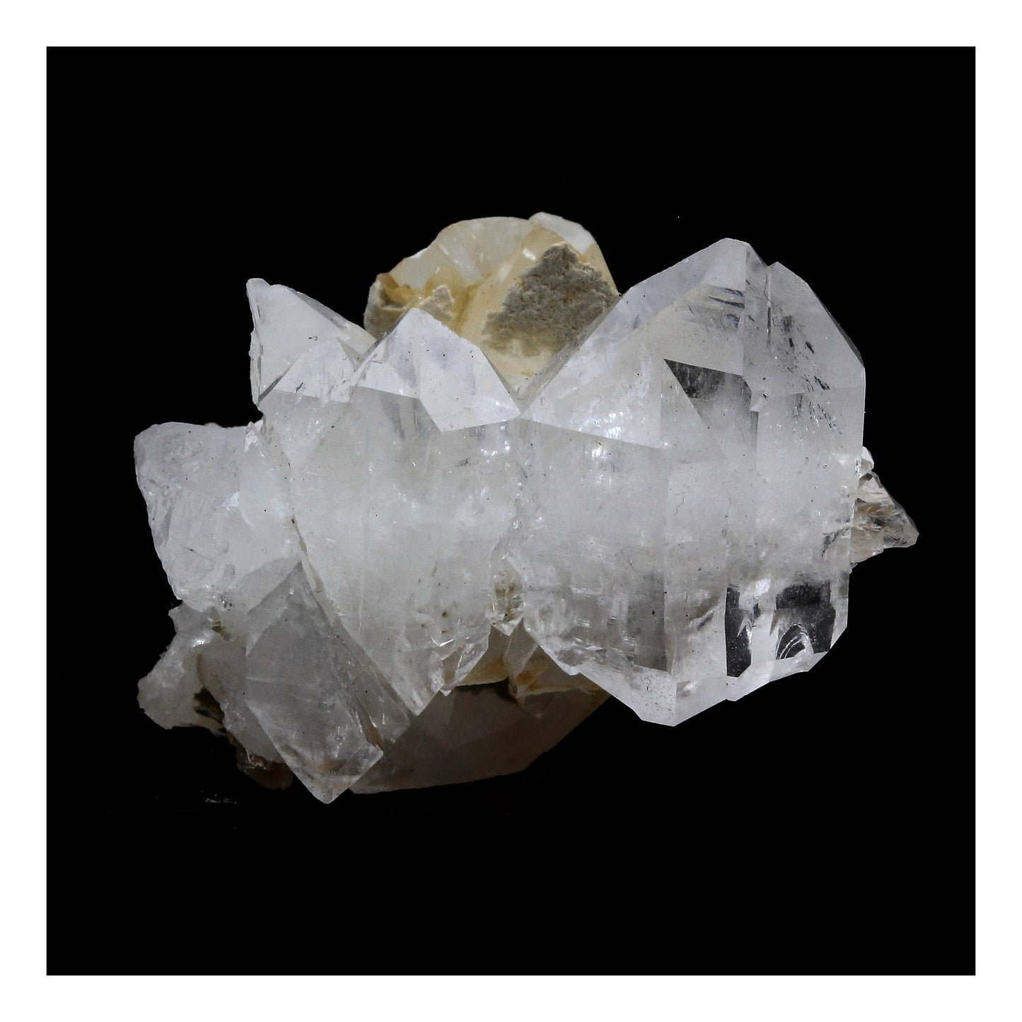 Quartz à Ame + Calcite. 201.0 carats. Le Noirey, Saint-Jean-de-Maurienne, Savoie, France