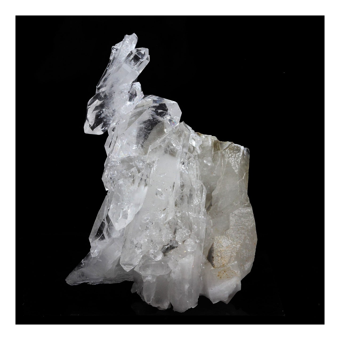 Quartz à Ame + Calcite. 190.0 carats. Le Noirey, Saint-Jean-de-Maurienne, Savoie, France