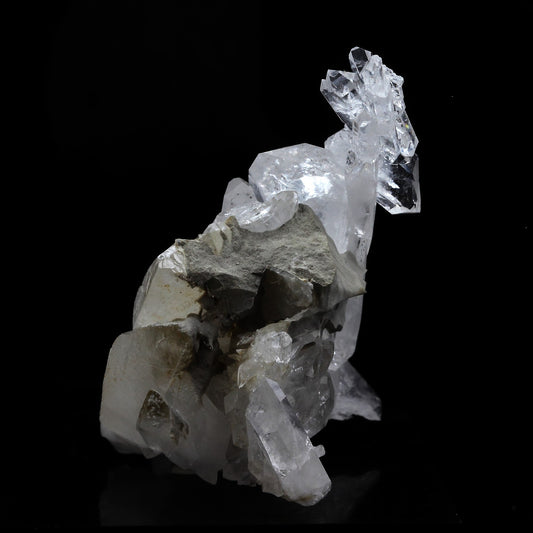 Quartz à Ame + Calcite. 190.0 carats. Le Noirey, Saint-Jean-de-Maurienne, Savoie, France