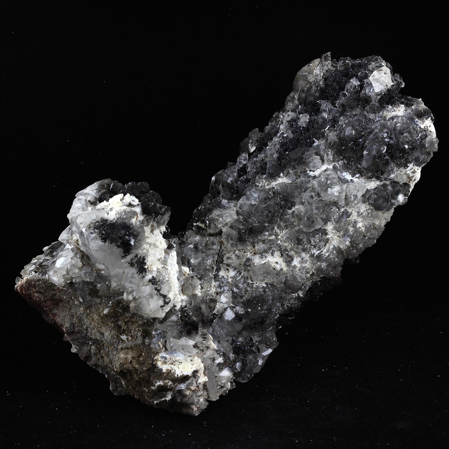 Calcite + Palygorskite + Romanechite. 2797.0 carats. Palmarejo Mine, Chihuahua, Mexique