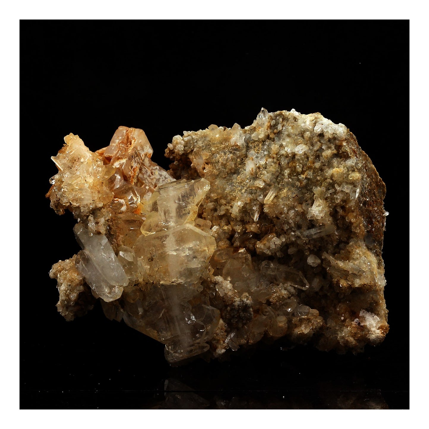 Quartz à Ame + Calcite. 284.0 carats. Les Trois Évêchés, La Grave, France