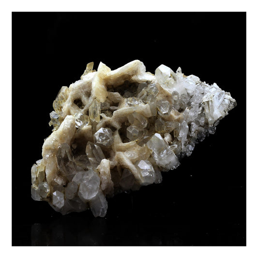 Quartz Biterminé + Calcite. 758.0 carats. Aiguille du Goléon, Oisans, France