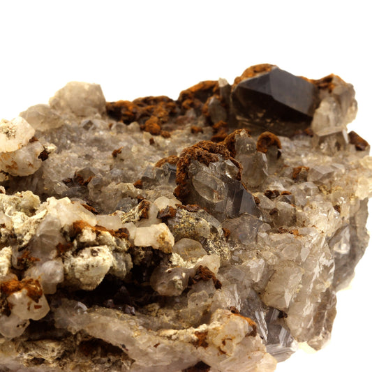 Quartz fumé + Calcite + Ankerite. 2857.0 carats. Massif du Mont-Blanc (Les Droites), Haute-Savoie, Auvergne-Rhône-Alpes, France