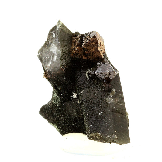 Pseudomorphose d'Anatase en Rutile + Quartz + Chlorite. 23.0 carats. Les Rousses, Vaujany, Isère, France