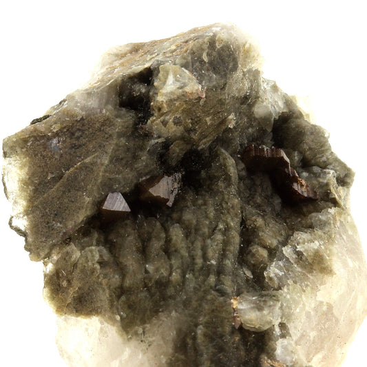 Anatase + Quartz + Chlorite. 193.0 carats. Les Rousses, Vaujany, Isère, France