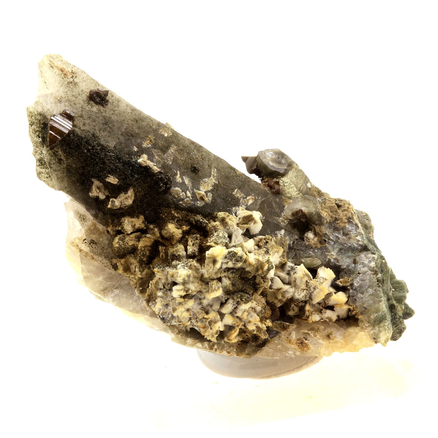 Anatase + Quartz + Chlorite. 114.0 carats. Les Rousses, Vaujany, Isère, France