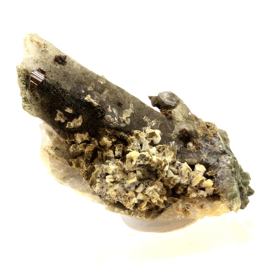 Anatase + Quartz + Chlorite. 114.0 carats. Les Rousses, Vaujany, Isère, France