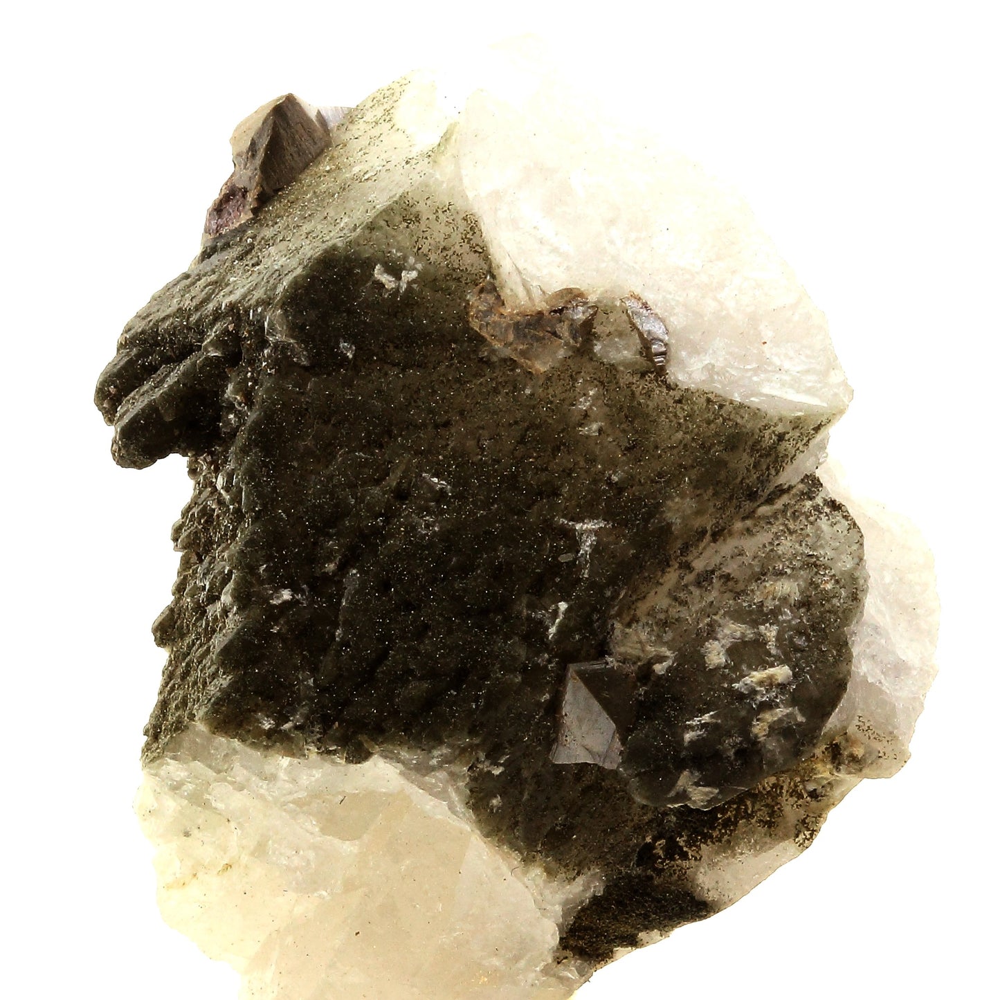 Anatase + Quartz + Chlorite. 288.0 carats. Les Rousses, Vaujany, Isère, France