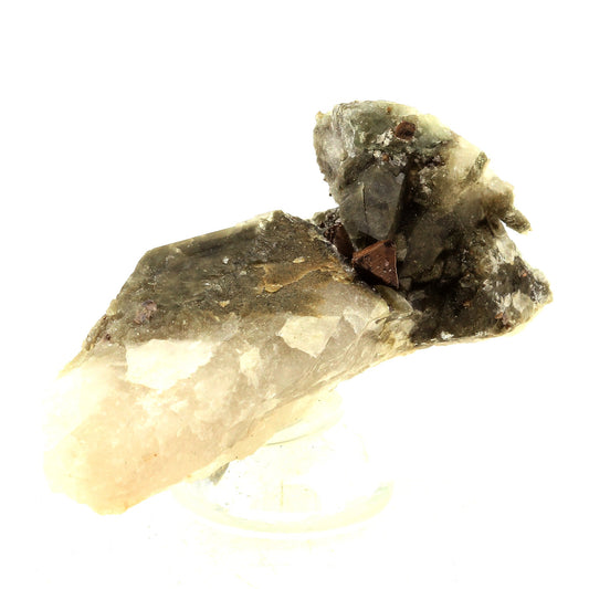 Anatase + Quartz + Chlorite. 129.0 carats. Les Rousses, Vaujany, Isère, France