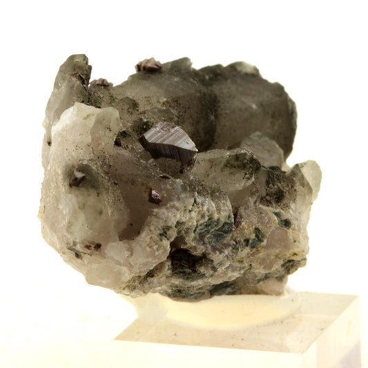 Anatase + Quartz + Chlorite. 176.0 carats. Les Rousses, Vaujany, Isère, France