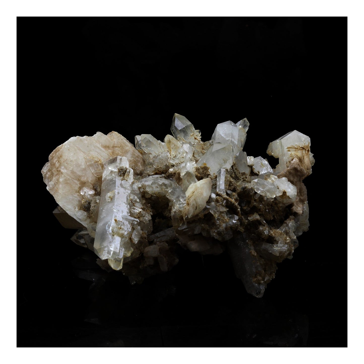 Quartz à Ame + Calcite. 646.0 carats. Les Trois Évêchés, La Grave, France