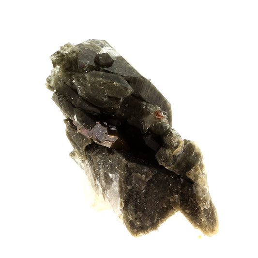Anatase + Quartz + Chlorite. 41.0 carats. Les Rousses, Vaujany, Isère, France