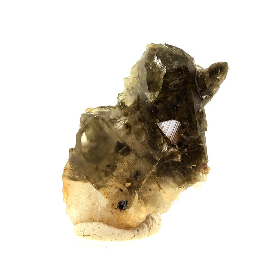 Anatase + Quartz + Chlorite. 20.0 carats. Les Rousses, Vaujany, Isère, France