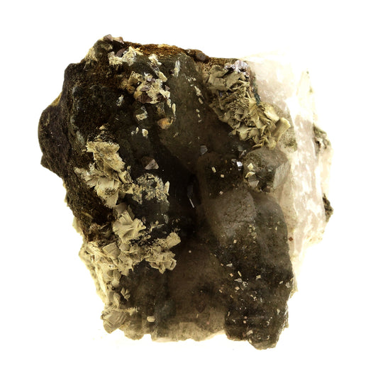 Anatase + Quartz + Chlorite. 142.0 carats. Les Rousses, Vaujany, Isère, France