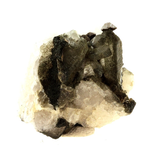 Anatase + Quartz + Chlorite. 94.0 carats. Les Rousses, Vaujany, Isère, France