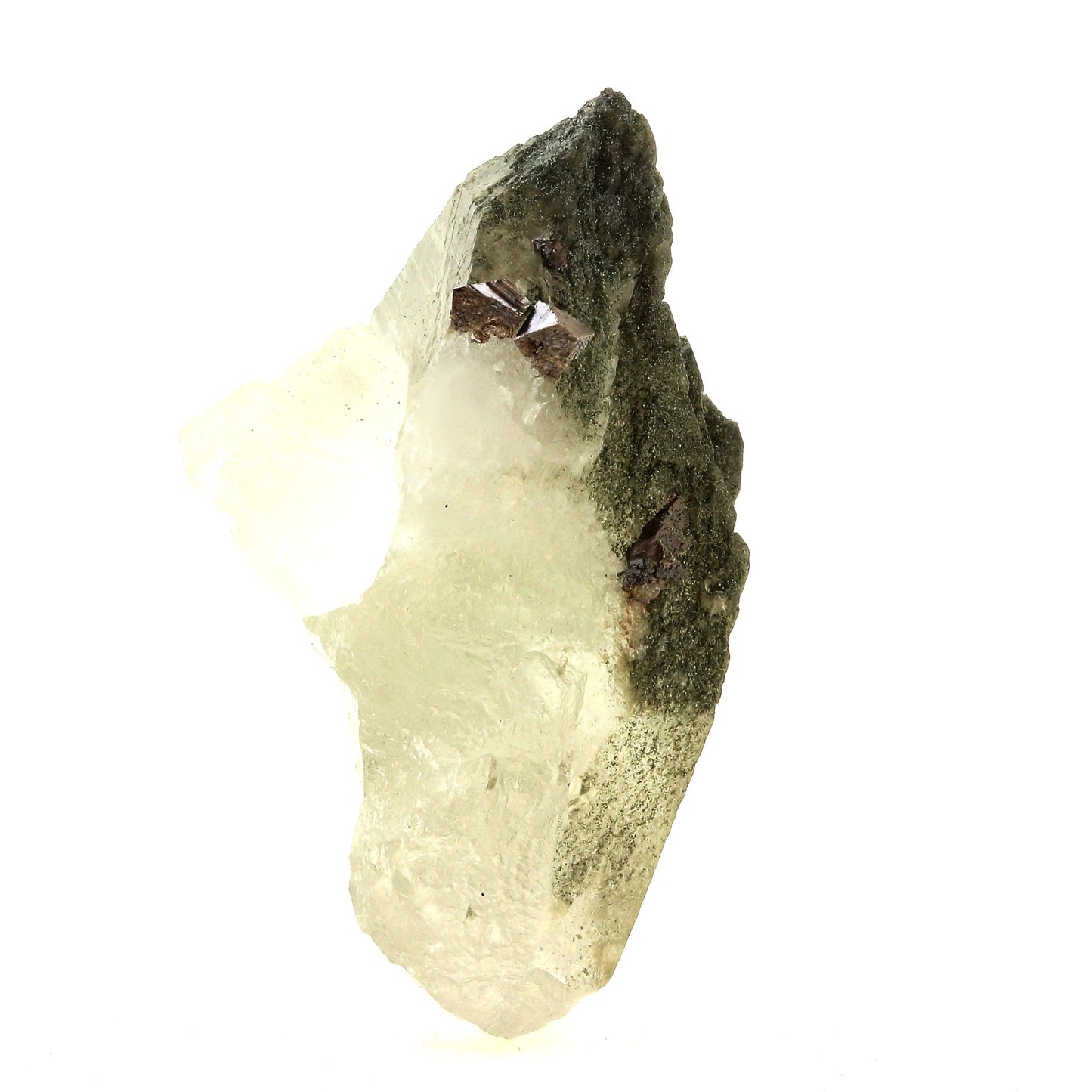 Anatase + Quartz + Chlorite. 114.0 carats. Les Rousses, Vaujany, Isère, France
