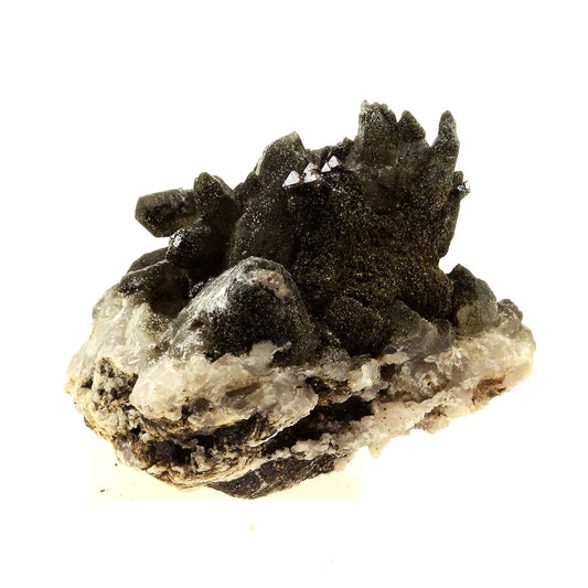 Anatase + Quartz + Chlorite. 107.0 carats. Les Rousses, Vaujany, Isère, France