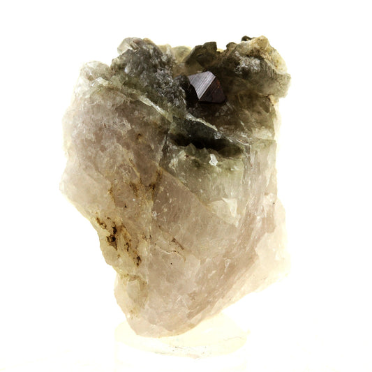 Anatase + Quartz + Chlorite. 90.0 carats. Les Rousses, Vaujany, Isère, France