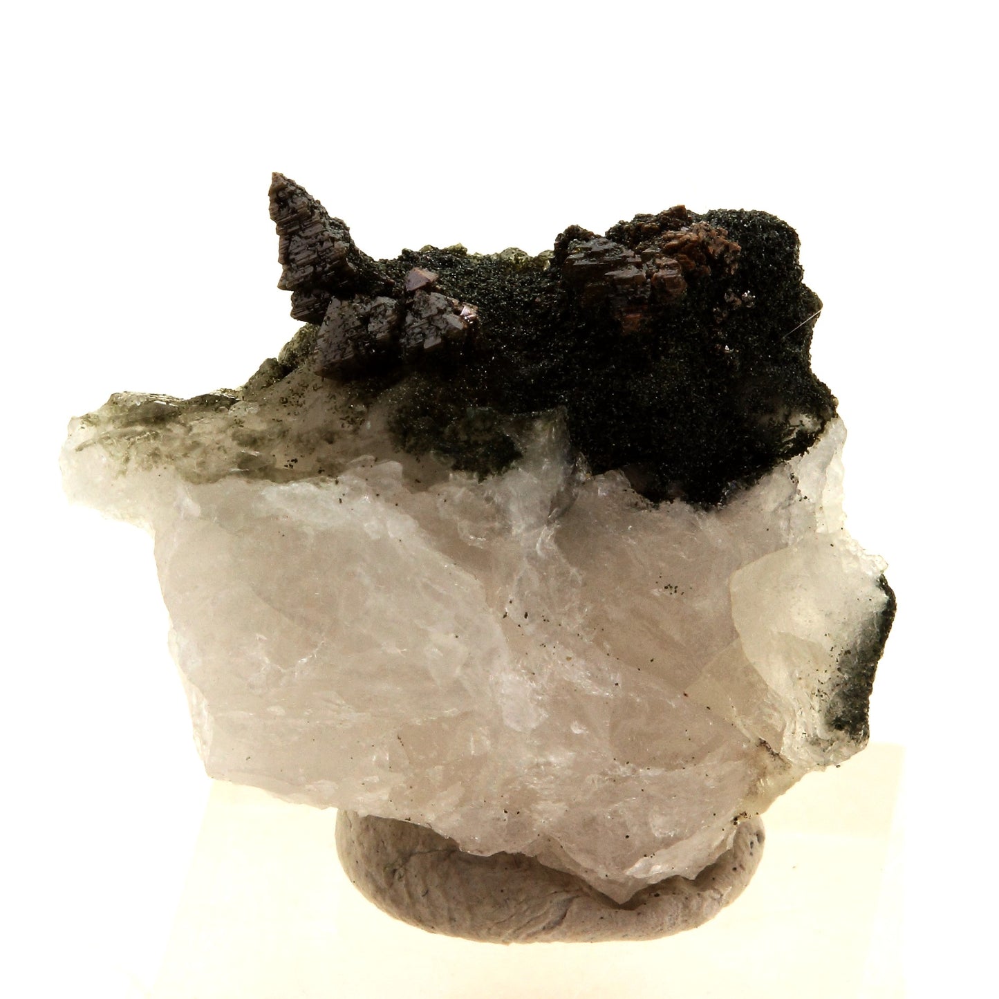 Anatase + Quartz + Chlorite. 25.0 carats. Les Rousses, Vaujany, Isère, France