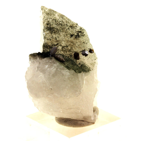 Anatase + Quartz + Chlorite. 70.0 carats. Les Rousses, Vaujany, Isère, France