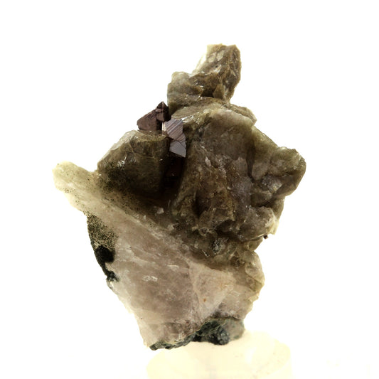 Anatase + Quartz + Chlorite. 71.0 carats. Les Rousses, Vaujany, Isère, France