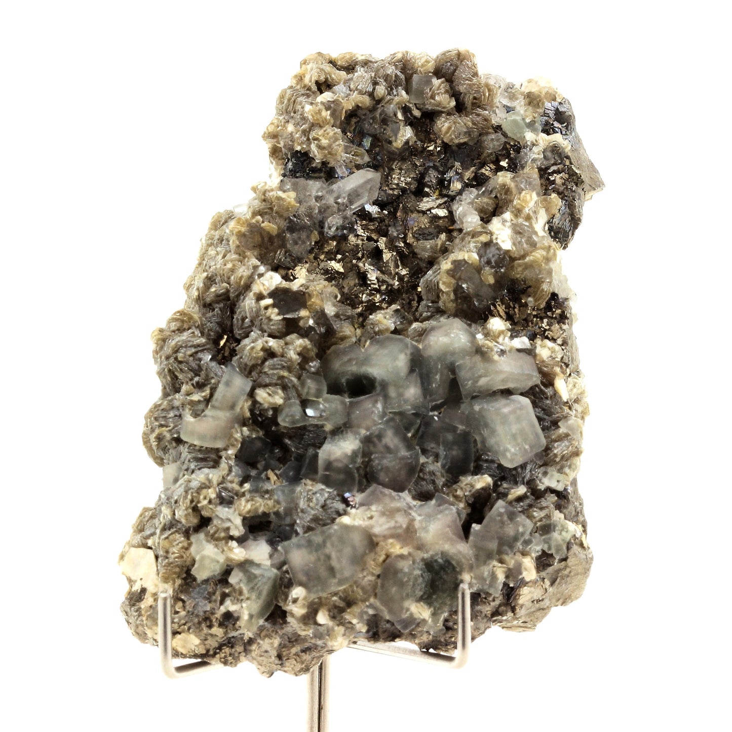 Arsenopyrite + Apatite + Quartz + Muscovite. 1027.0 carats. Panasqueira, Covilhã, Portugal