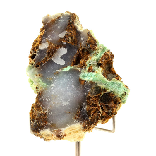 Chrysocolle + Agate en provenance de Yavapai Co., Arizona, USA