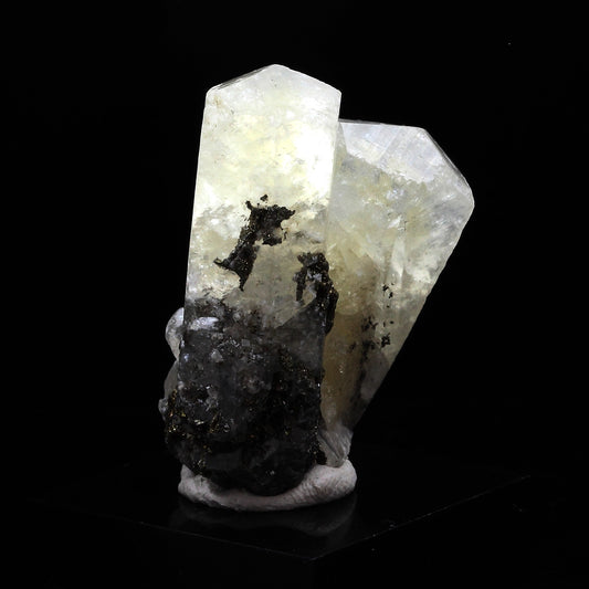 Calcite + Chalcopyrite. 124.0 carats. Sweetwater Mine, Missouri, USA