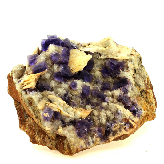 Fluorite + Baryte + Quartz. 4014.0 carats. La Cabaña, Berbes, Asturias, Espagne