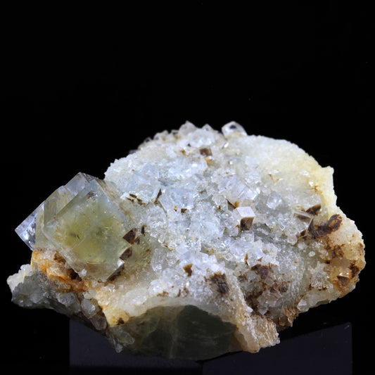 Fluorite + Quartz. 104.0 carats. La Barre, Puy-de-Dôme, France